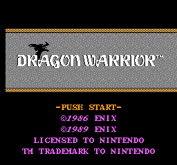 Dragon Warrior Title Screen